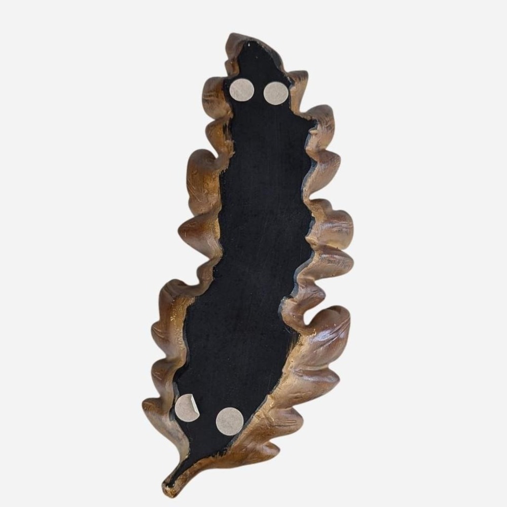 Carved Acanthus Leaf Wall Decor Architectural Accent Dark Walnut - Picture 5 of 6